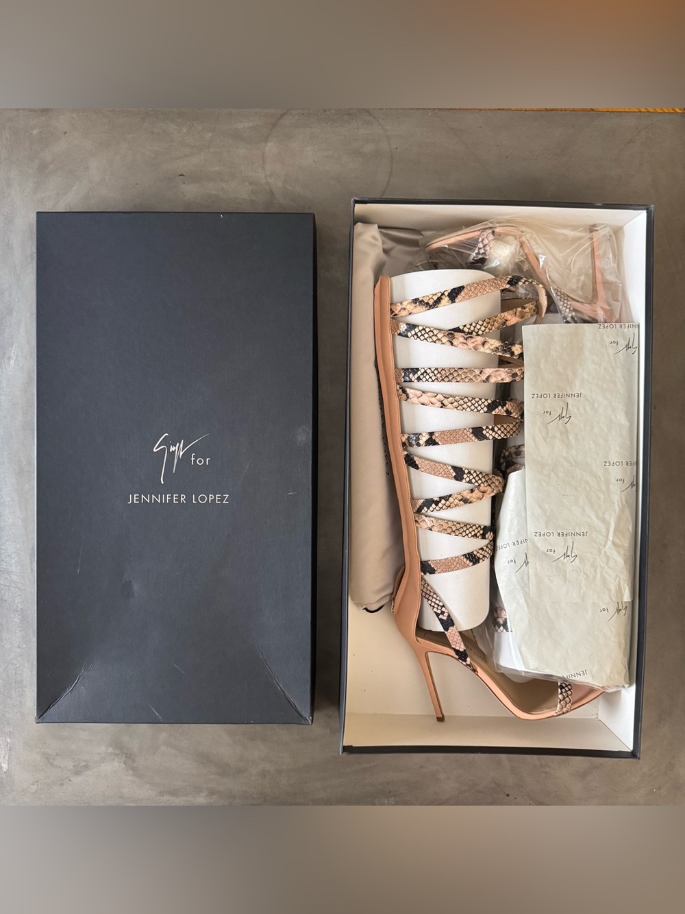 Giuseppe Zanotti x Jennifer Lopez Emme High Gladiator Sandals - Picture 8 of 16